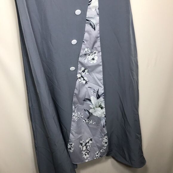 Just Fashion Now Dress Womens Size XL Grey Short Sleeve - Picture 6 of 7